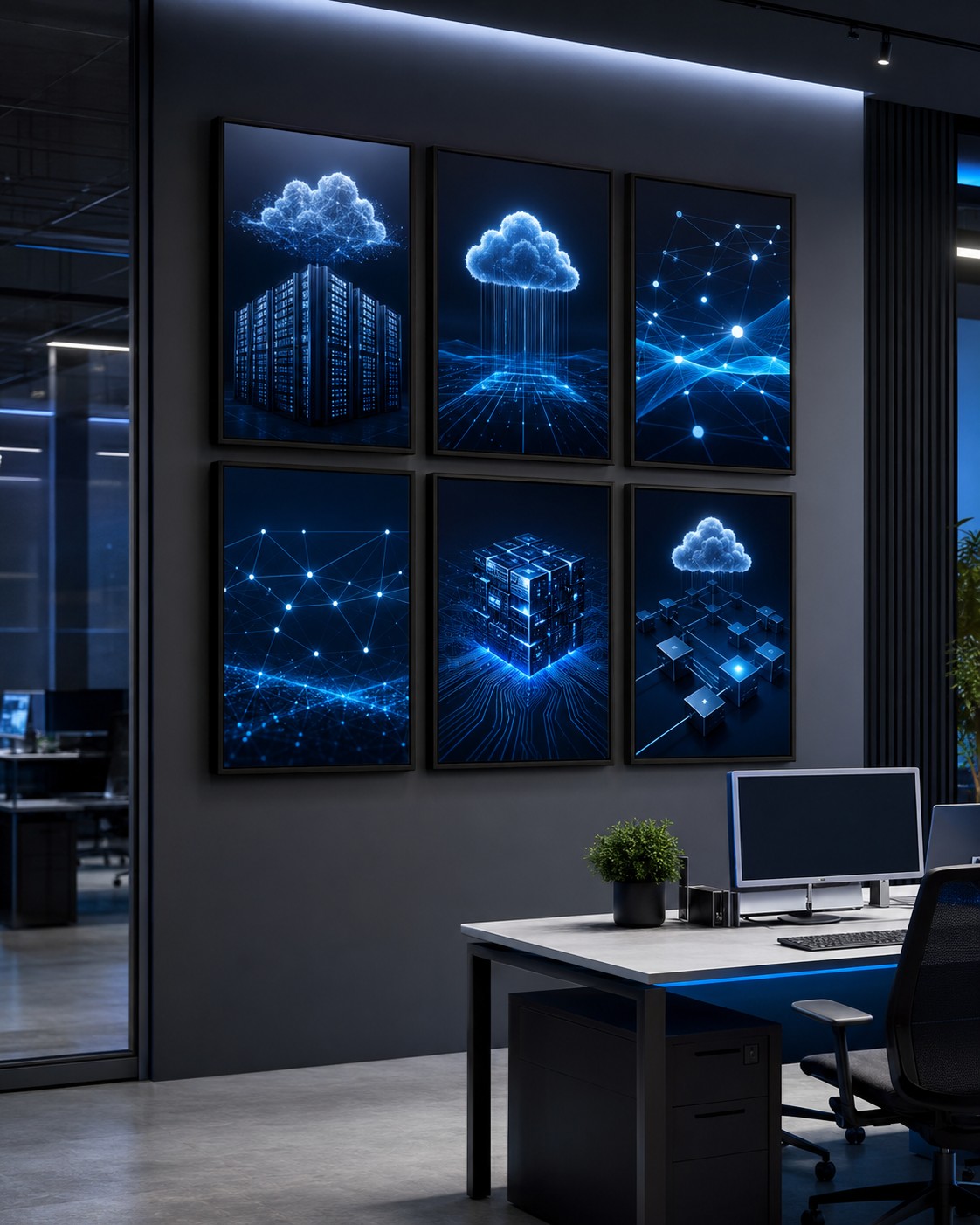 Cloud Architecture & Network Systems Poster Set