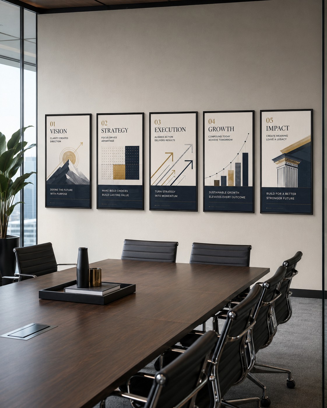 Executive Strategy Blueprint Art Collection